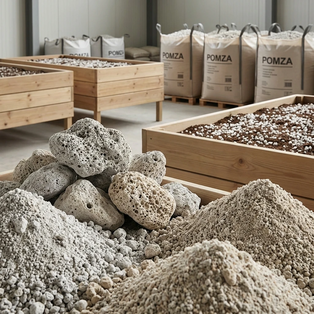 Pomza (Tarım/İnşaat) background
